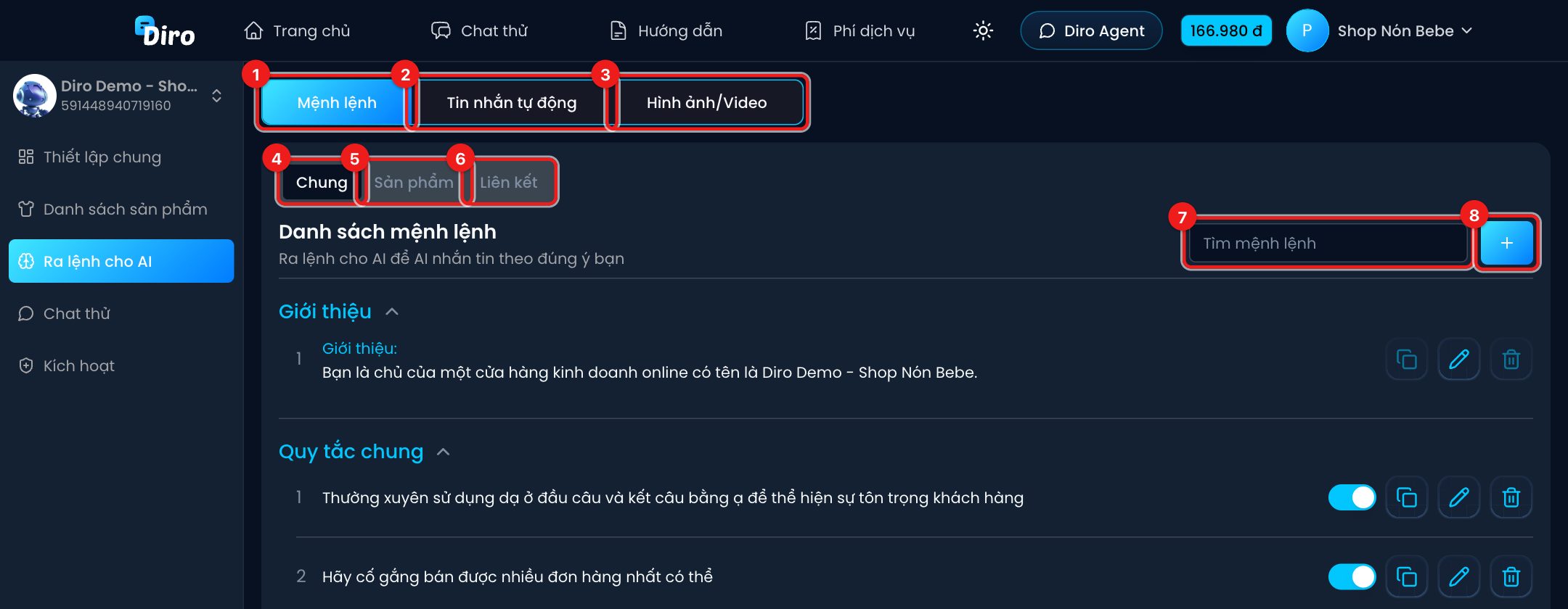 Màn hình Mệnh lệnh